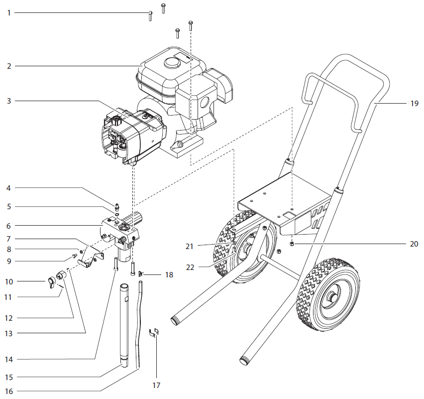 Advantage GPX 85 Main Assembly Parts